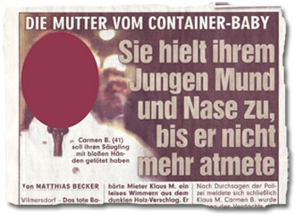 "Die Mutter vom Container-Baby: Sie hielt ihrem Jungen Mund und Nase zu, bis er nicht mehr atmete"